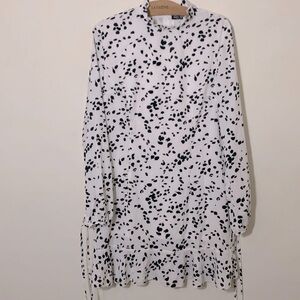 NEW NWT The Spot Thickens Dalmatian Mini Dress